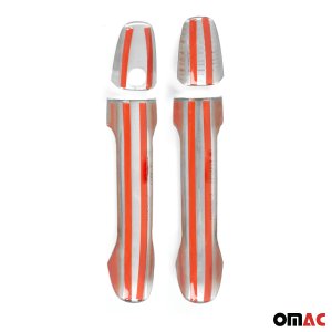 Mercedes Sprinter Door Handle Cover - 2 Door - Omac - H1 S.Steel - Gloss Silver - 2018 Mercedes Sprinter Door Handle Cover - 2 Door - Omac - H1 S.Steel - Gloss Silver - 2018